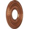 Ekena Millwork Cole PVC Ceiling Medallion (Fits Canopies up to 4 1/4"), Brght Coat Copper, 10"OD x 3 1/2"ID x 3/4"P CMP10COBCO - alternate 3